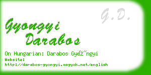 gyongyi darabos business card